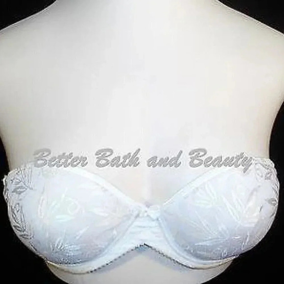 36B Maidenform 8855‎ Customize It Strapless UW Bra 36B White  Gently Pre-owned - Picture 1 of 3